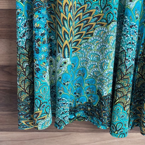 MT Collection Multicolor Jungle Print Dress Sleeveless - Picture 3 of 7